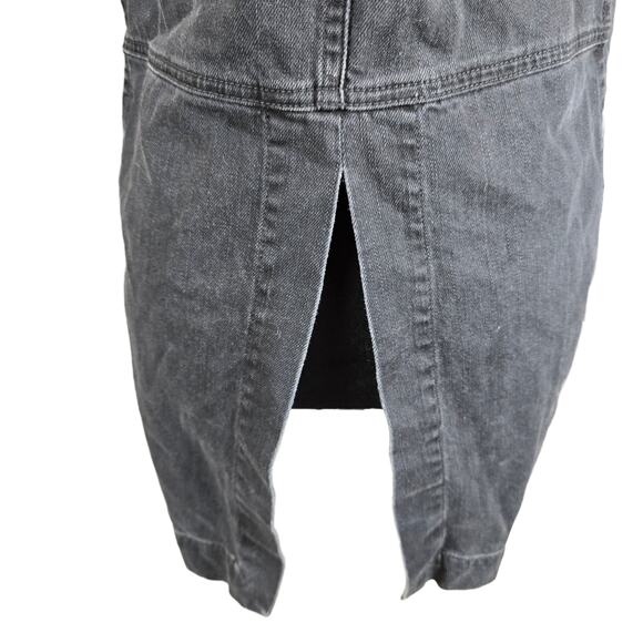 Current Elliott Womens Black Denim Vest sz 2 - Picture 4 of 10